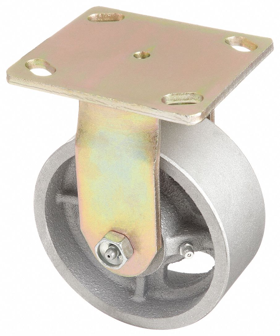 Standard Plate Caster,Rigid,1000 lb.