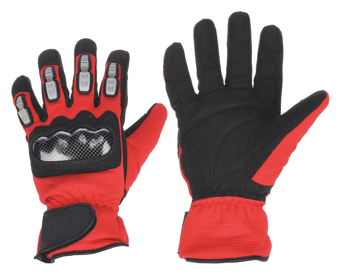 CONDOR Guantes Resistentes a Cortes, 2, Rojo/Negro - 33J475 | 33J475 ...