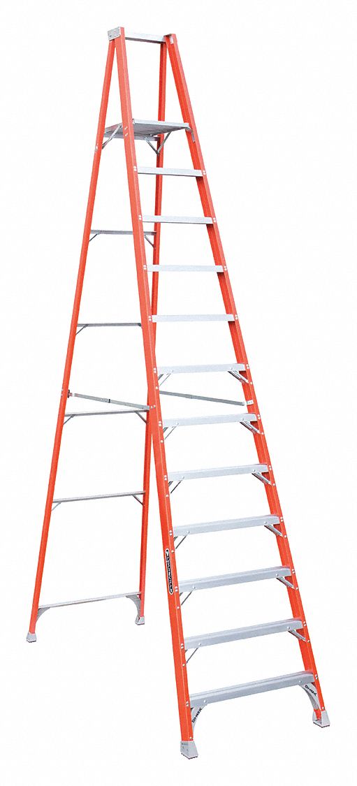 33J725 - Platform Stepladder 12 ft. Fiberglass IA