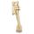 LEVER DOOR HOLDER,POL BRASS,SOLID B