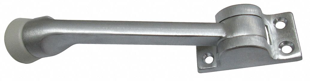 Lever Door Holder Stn Chrome Solid Brass