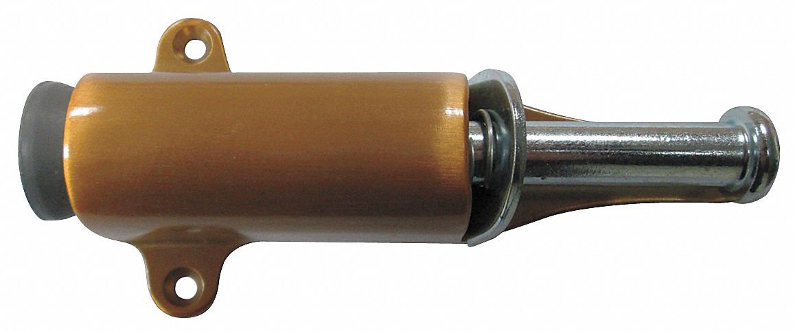 Plunger Door Holder Stn Brnz Solid Brass