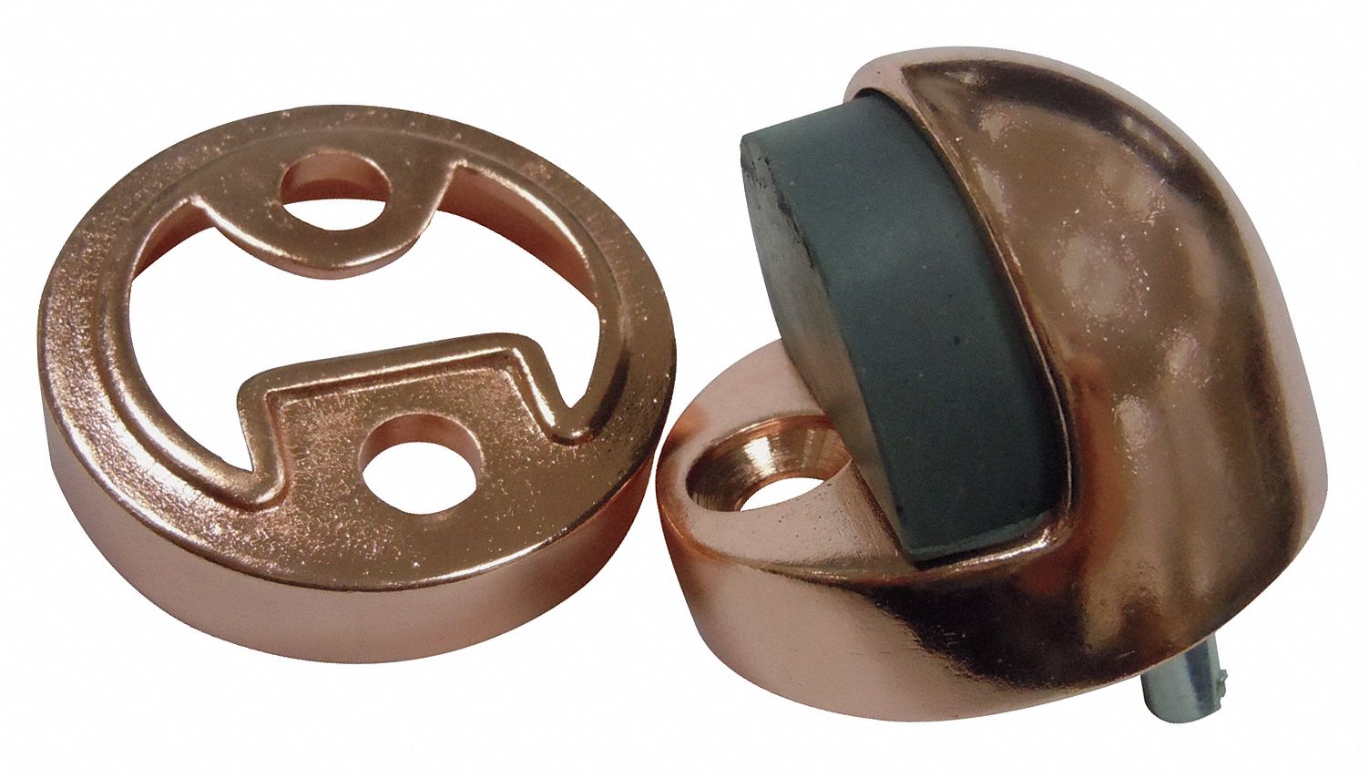 Dome Door Stop Floor-Mount Satin Bronze