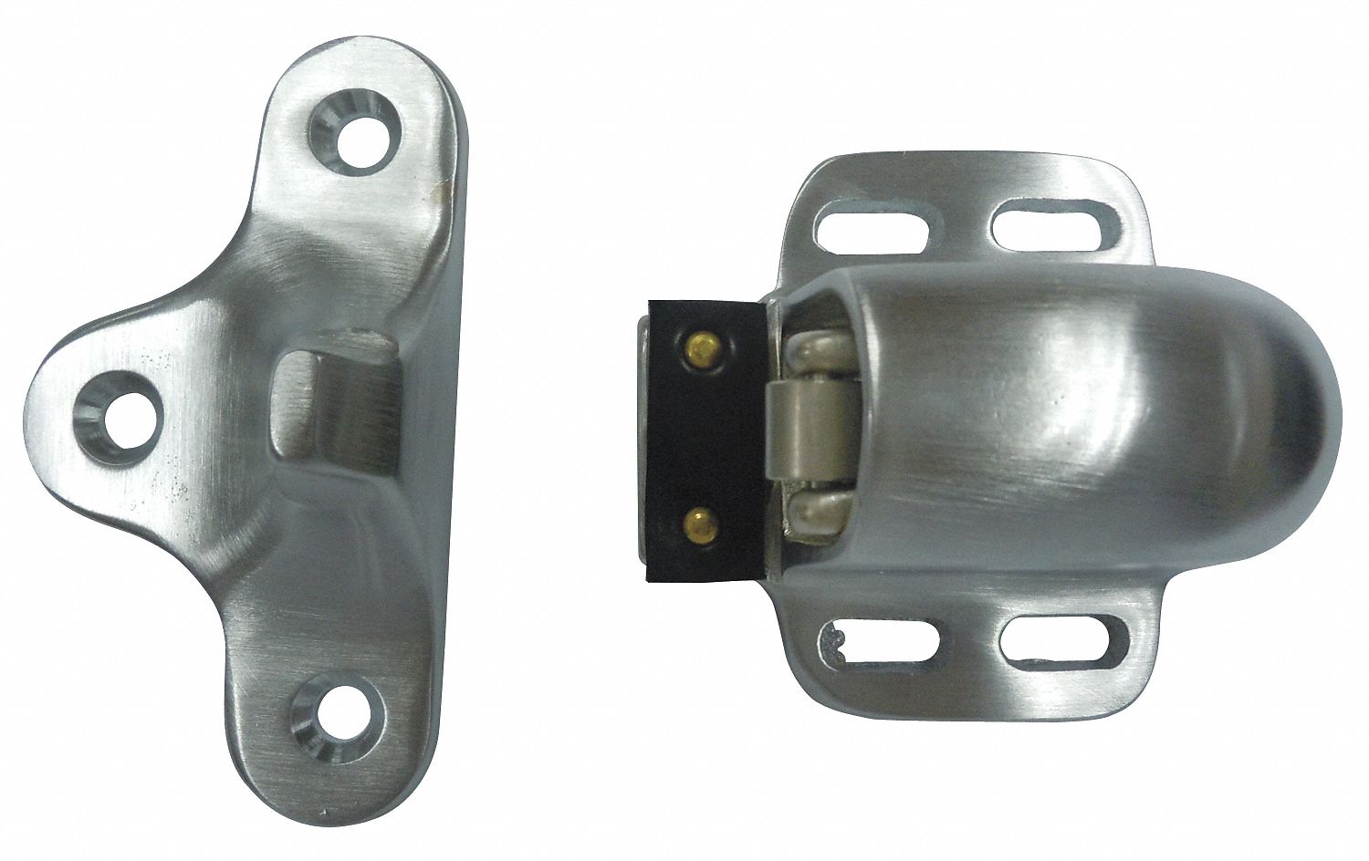 GRAINGER APPROVED Automatic Door Holder, Satin Chrm, Floor 33J818