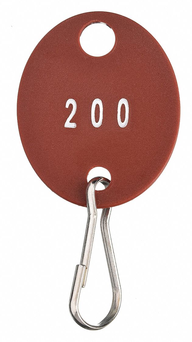 K　Taページ 100 Key Tags, Oval, Key Tag - 33J884|33J884 - Grainger