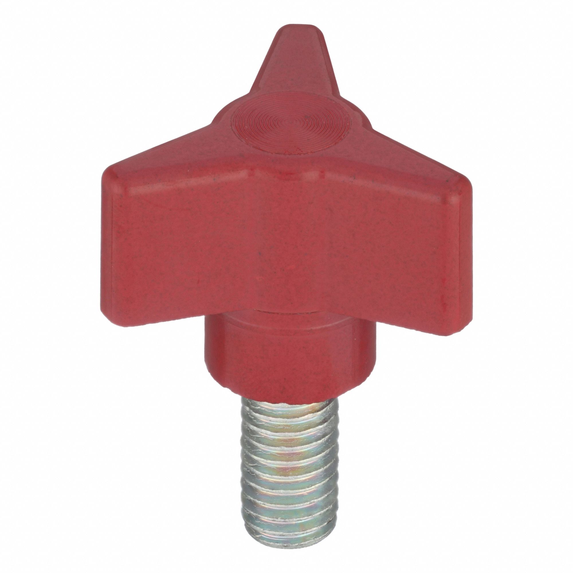 3 Arm Red Knob: Knob, 4000E/4000SPl 4000/4100B/Ammco Brake Lathes, 33K078/33K079/33K080