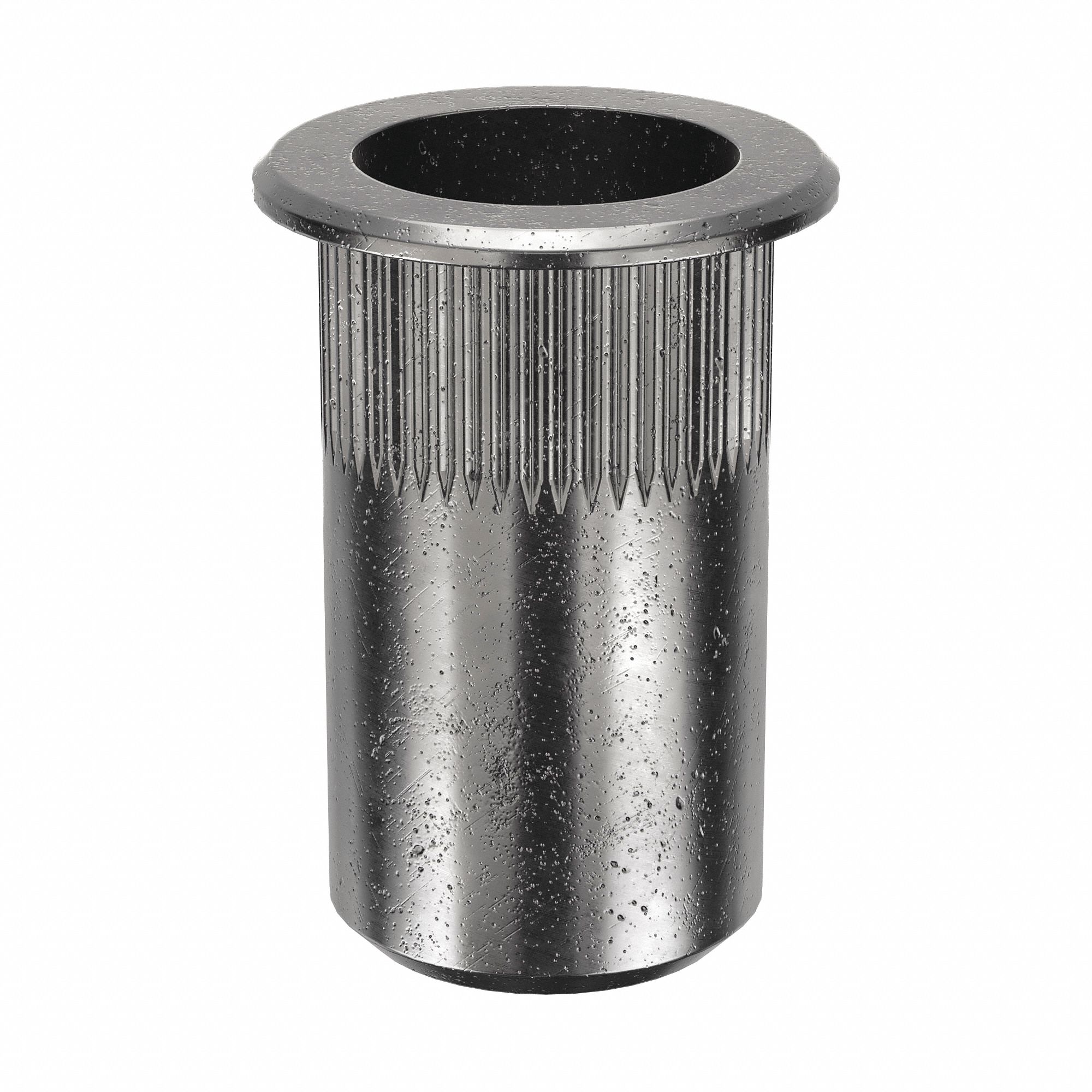 RIVET NUT, M6-1.00 THREAD SIZE, 18MM OVERALL L, 9.9MM INSERT DIA, ROUND, STEEL, 25 PK