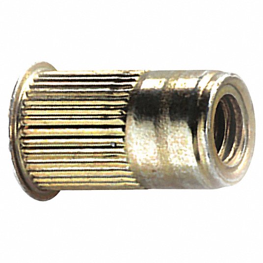 Open End Knurled 5mm Threaded Rivet Insert Riv Nuts Zinc Plated M5 