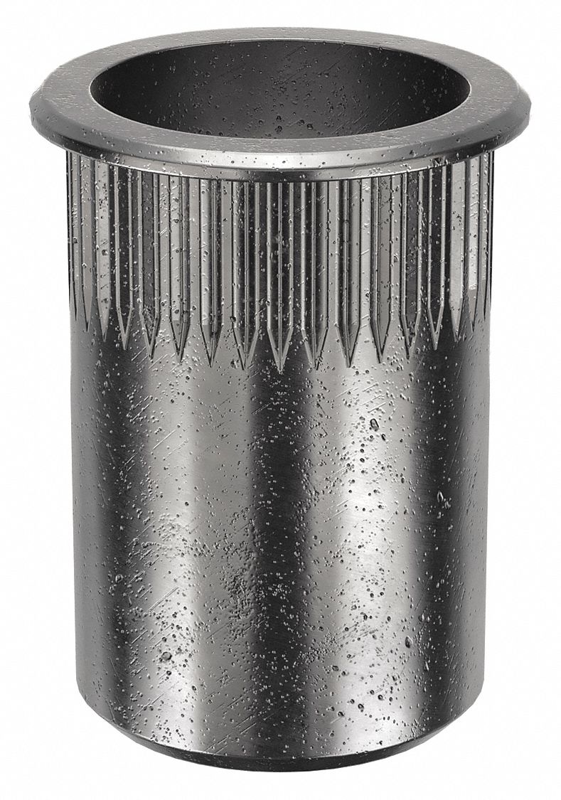 AVK, Steel, Knurled, Rivet Nut 33JF38AKS4T420165 Grainger