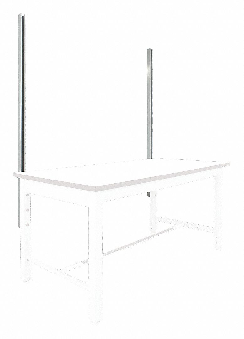 ALL AMERICAN BENCHES BY IAC Unistrut Upright Structure,48 in. H,Gray