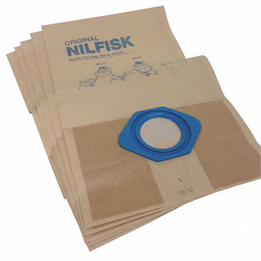 10 paper vacuum cleaner bags for Nilfisk GS80 and GS81