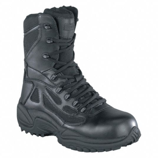 REEBOK, Plain, Black, Tactical Boots -