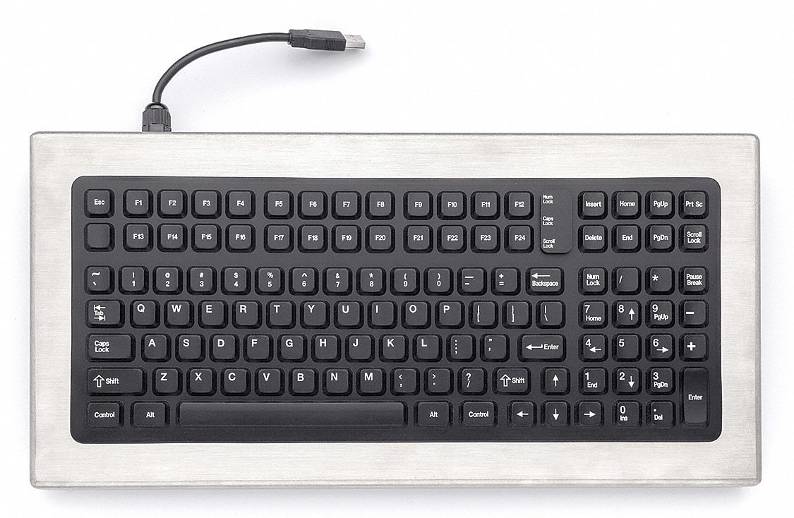 Keyboard: Corded, USB, Black, Linux(R)/Windows(R)