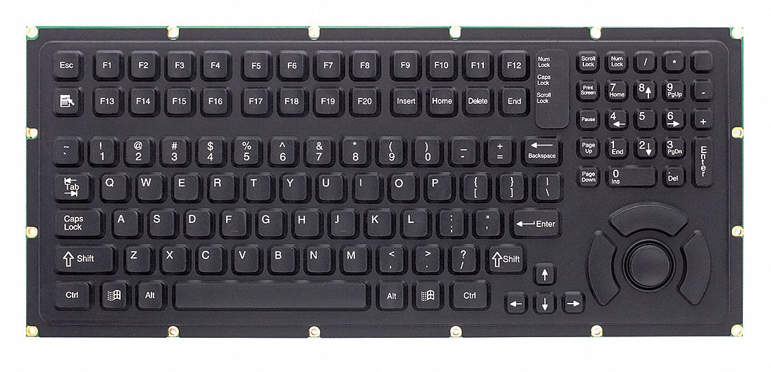 33JP61 - Industrial Keyboard Corded USB/PS2