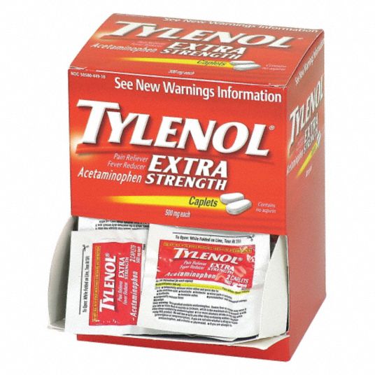 Tylenol NonAspirin Pain Relief, Tablet, 50 x 2, Regular Strength