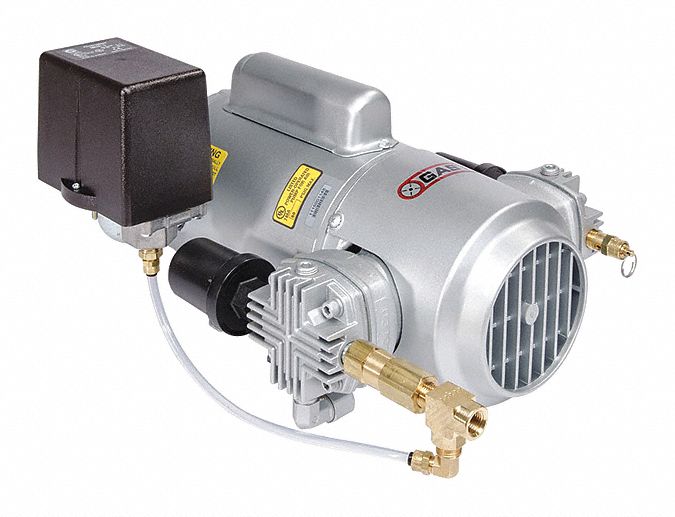 GAST, 1 hp, 1 Phase, Piston Air Compressor - 33K763|6LCF-46S