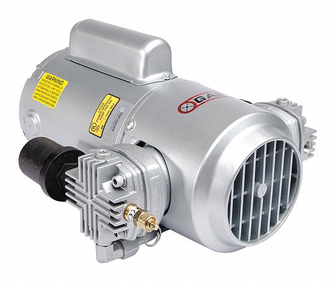 Piston Air Compressor: 0.75 hp, 1 Phase, 115/208 to 230V AC, 50 psi Max Continuous Pressure