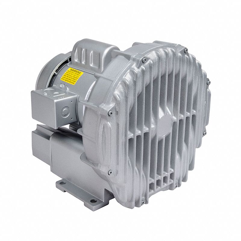 Regenerative Blower: 1 hp, 52 in wc Max Op Pressure, 48 in wc Max Vacuum, 92 cfm Max Flow Rate