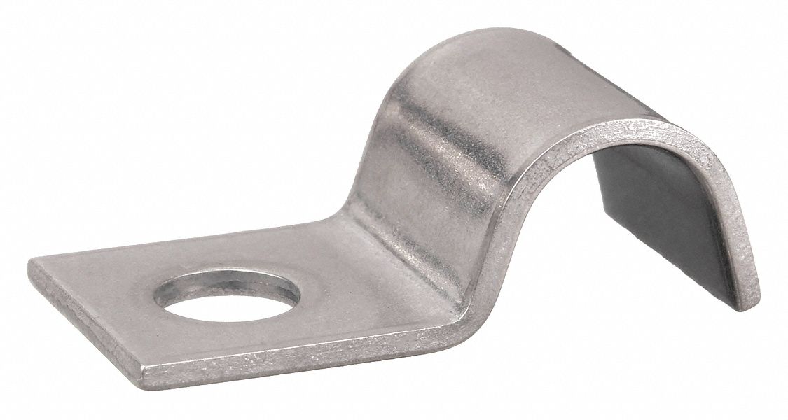 316 Stainless Steel, For 3/8 in Copper Tube, Tube Clamp 33KF16601 Grainger