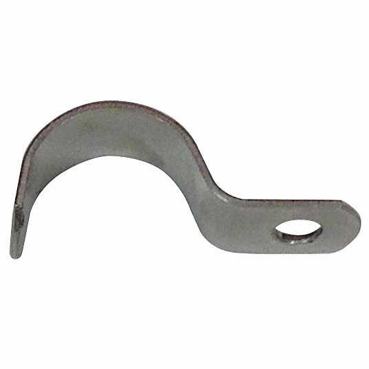 Tube Clamp: 1 Line, 1 in Tube Size, Stainless Steel, 50 PK