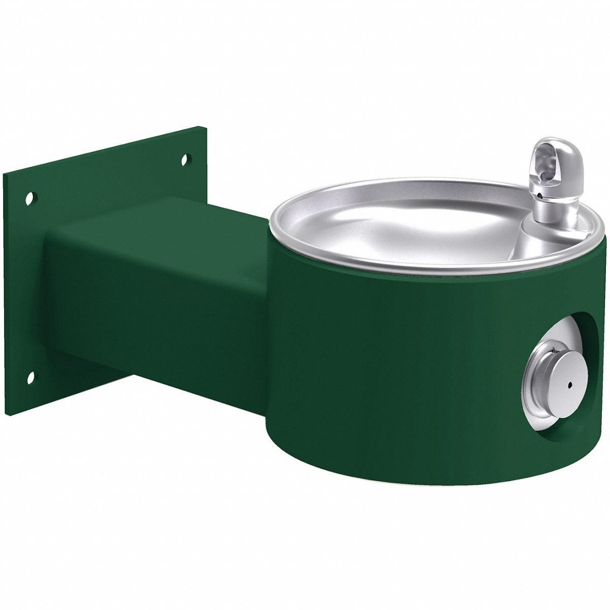 Drinking Fountain: On-Wall, 8 in Ht, 19 1/8 in Dp, 10 in Overall Wd, ADA Compliant, Green