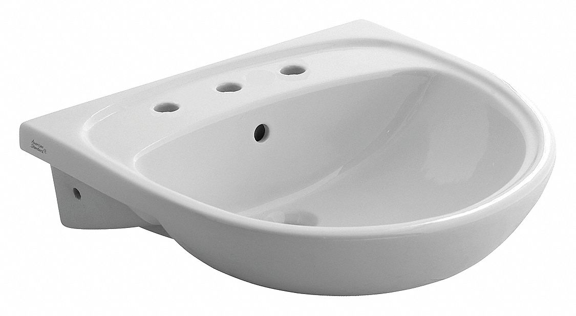 AS Lav Sink DShape 15inx19inx6-7/8in