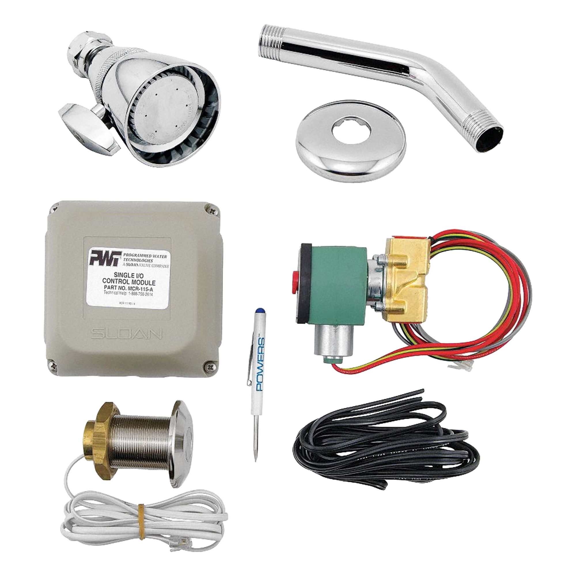 Shower Faucet Trumpet Pushbutton