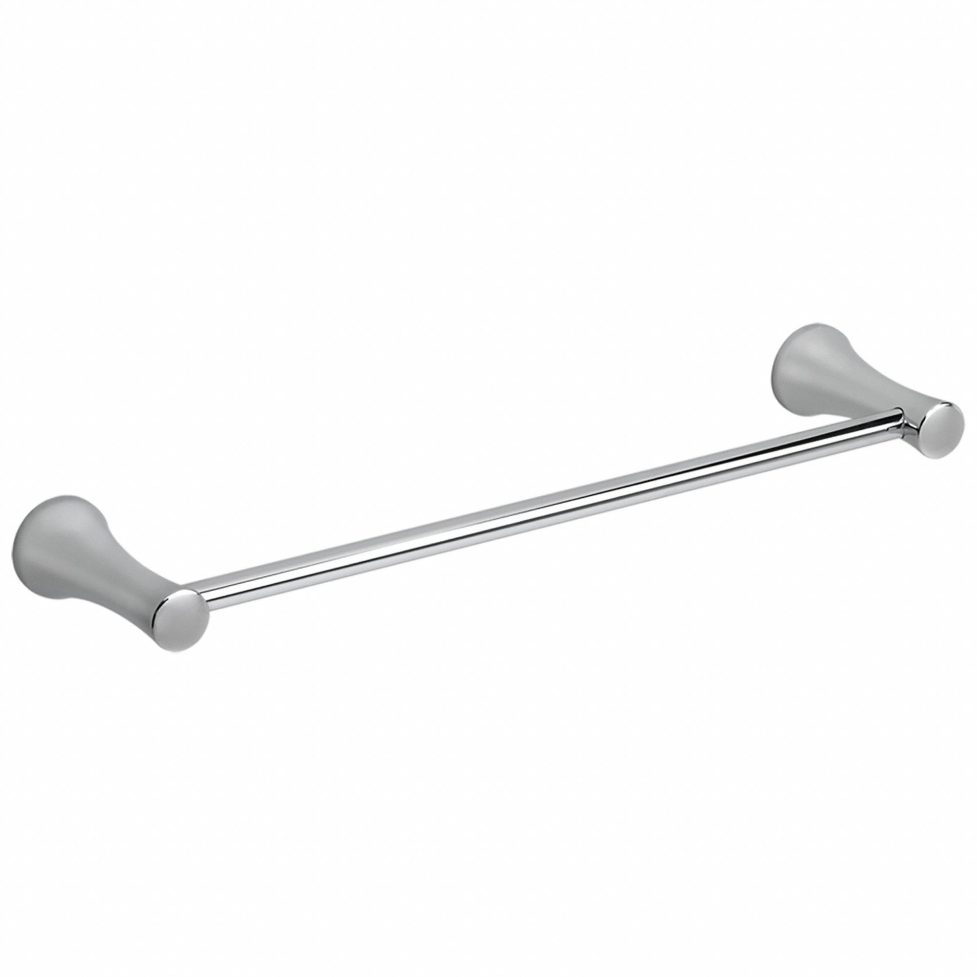 Towel Bar: 8337018.002, Wall Mount, 2 in x 20 in x 4 3/4 in, 18 in Bar Wd, Brass