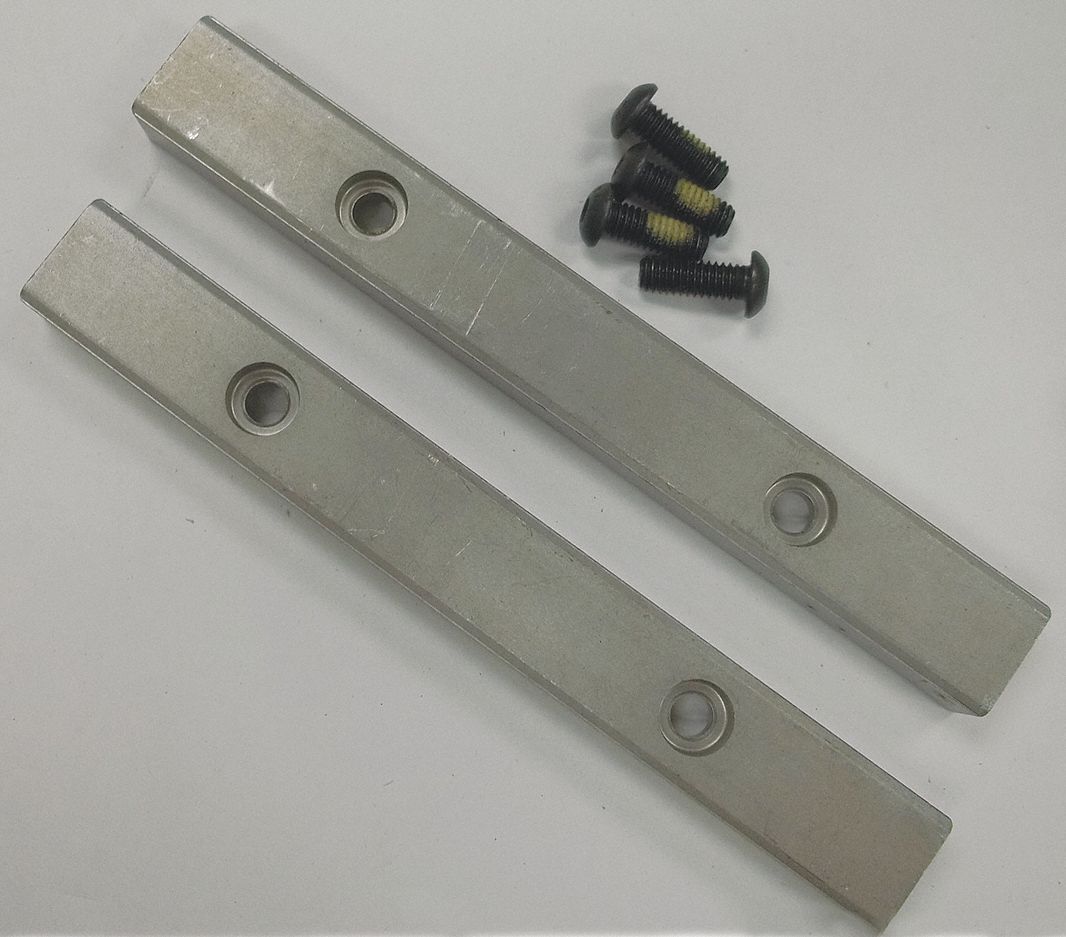 SERRATED JAW INSERT SET, STEEL, FOR 8 IN VISE JAW W, 4 SCREWS, WORKS WITH 4LT65, 1780A