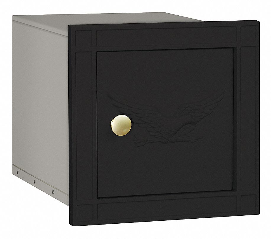 SALSBURY INDUSTRIES Column Mailbox, Eagle, Powder Coated, Black 33KR154140EBLK Grainger