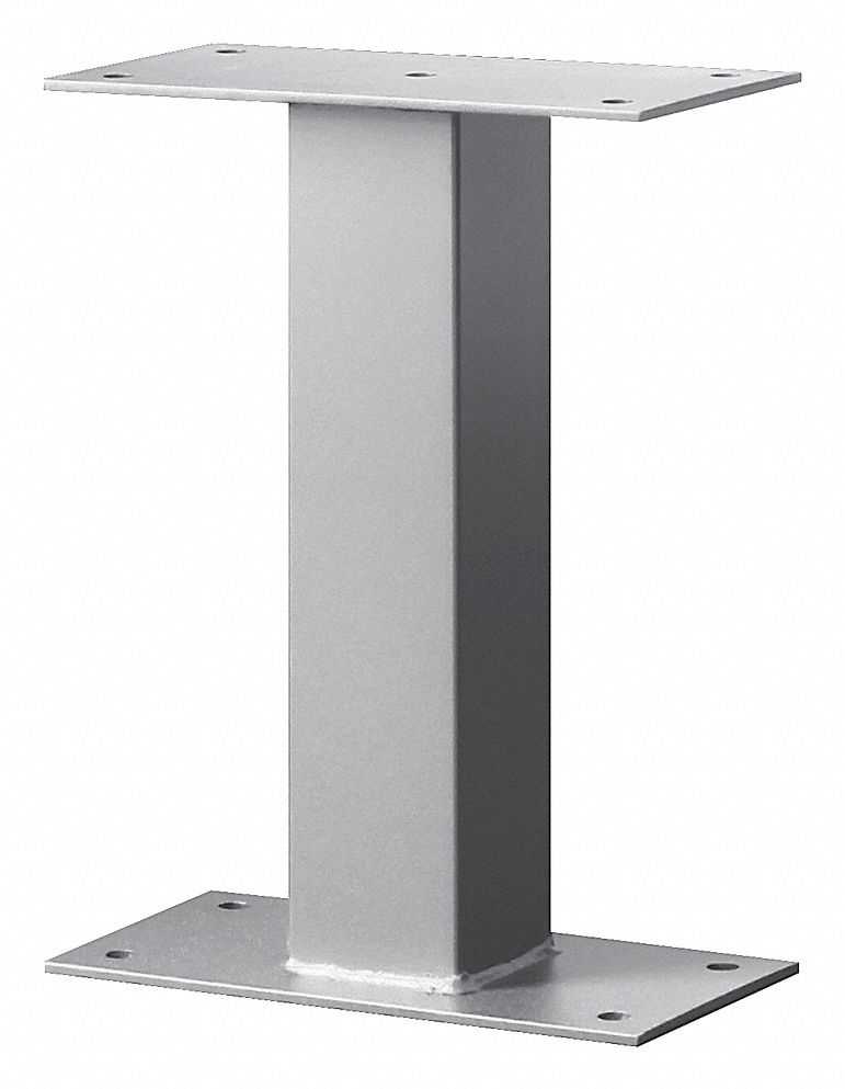 STANDARD PEDESTAL,SILVER,16 IN. H