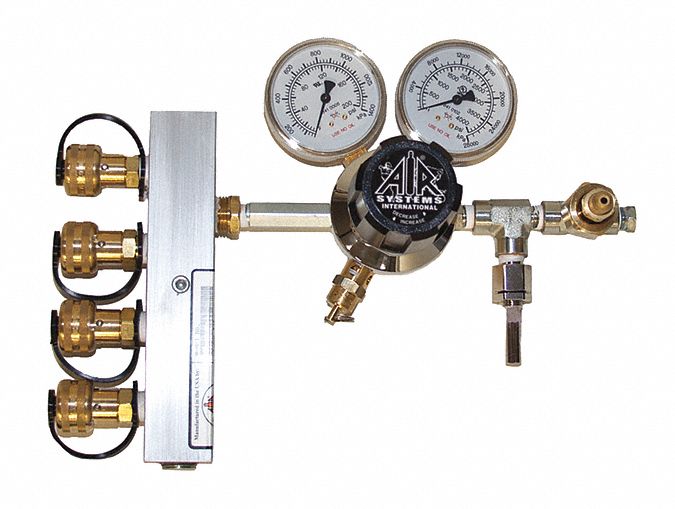 4-Outlet Breathing Air Manifold