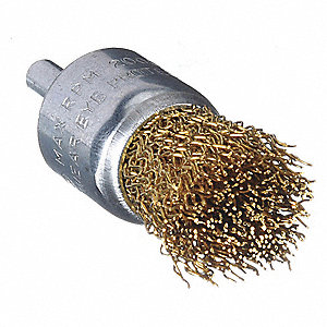 END BRUSH,3/4DIA,WIRE 0.012LN,SHANK