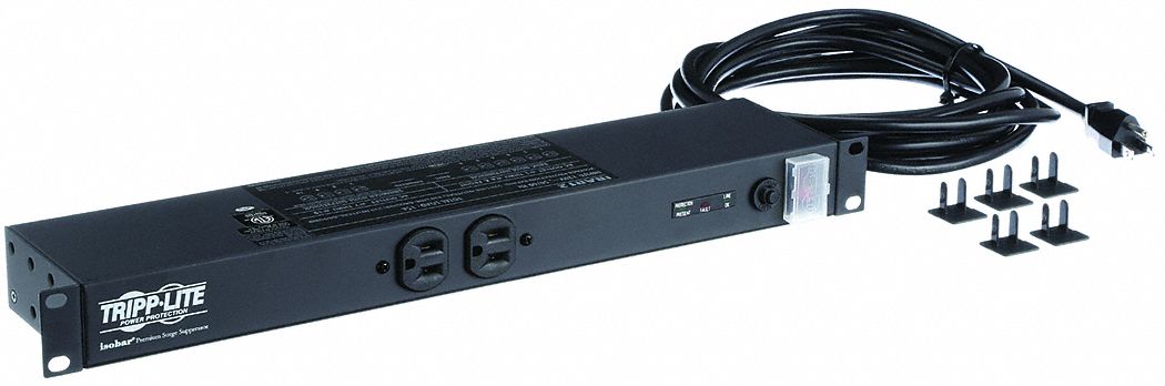 Surge Protected Power Distribution Unit: 120V AC, 12 Outlets, NEMA 5-15R, Non-Metered