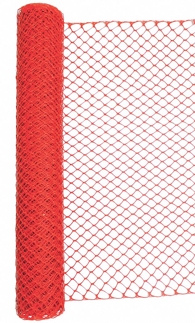 GRAINGER APPROVED Barrier Fence 13/4 x 13/4 in Mesh Size, 4 ft Ht