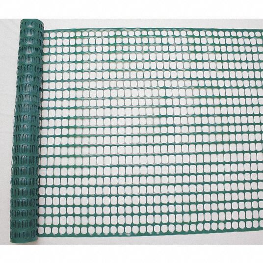 1 1/2 x 1 3/4 in Mesh Size, 4 ft Ht, Snow Fence - 33L956|33L956 - Grainger