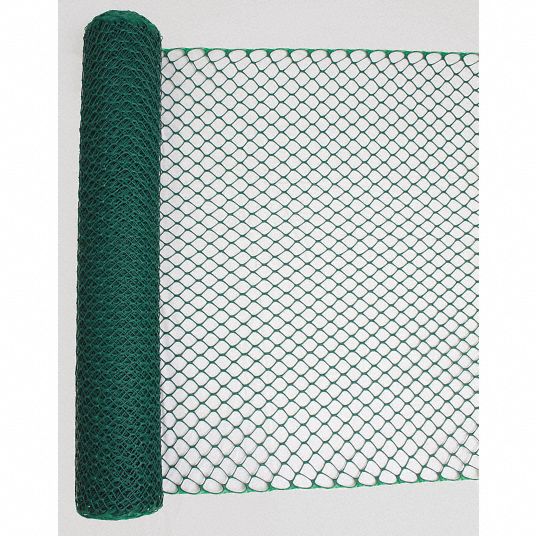 Green, 4 ft Overall Ht, Safety Fence 33L95833L958 Grainger
