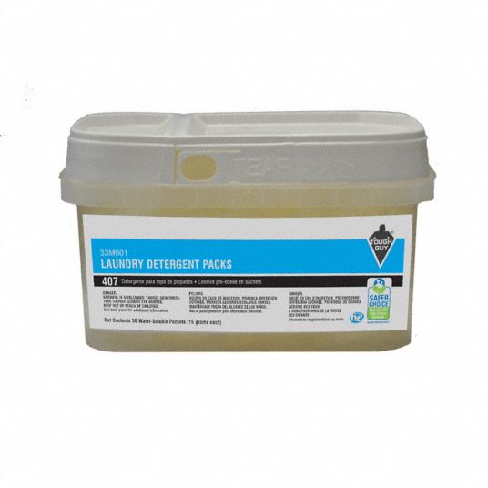 TOUGH GUY Laundry Detergent High Efficiency (HE), Canister, 50 ct
