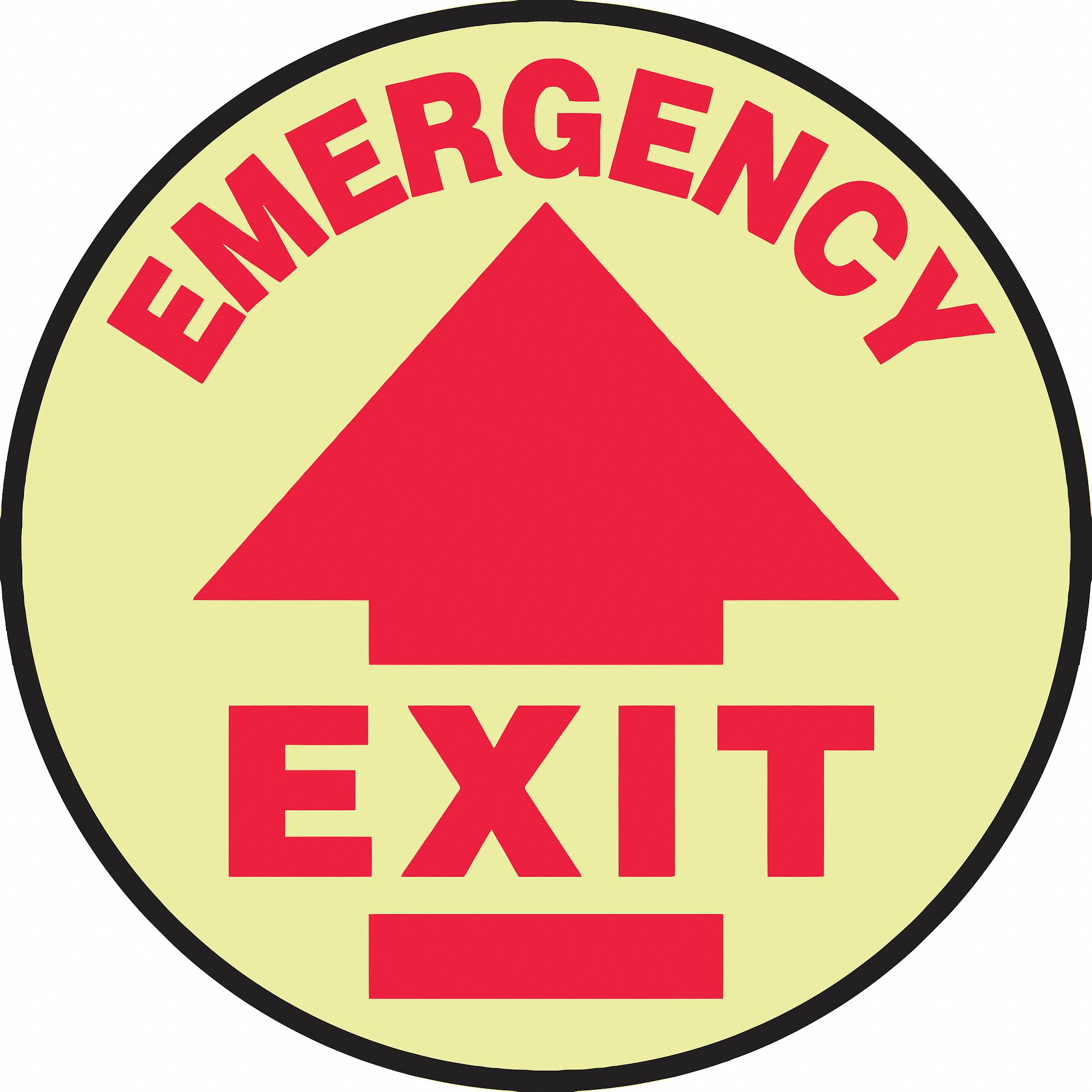 SLIP-GARD ROUND FLOOR SIGN, VINYL, 17 IN WIDTH, 17 IN HEIGHT, ADHESIVE FLOOR