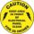 SLIP-GARD ROUND FLOOR SIGN, VINYL, CAUTION KEEP AREA IN FRONT OF ELECTRICAL PANEL CLEAR FOR 36 INCHES, ADHESIVE MOUNT