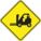 SLIP-GARD DIAMOND SHAPE FLOOR SIGN, VINYL, 17 IN WIDTH, 17 IN HEIGHT, YELLOW, ADHESIVE FLOOR
