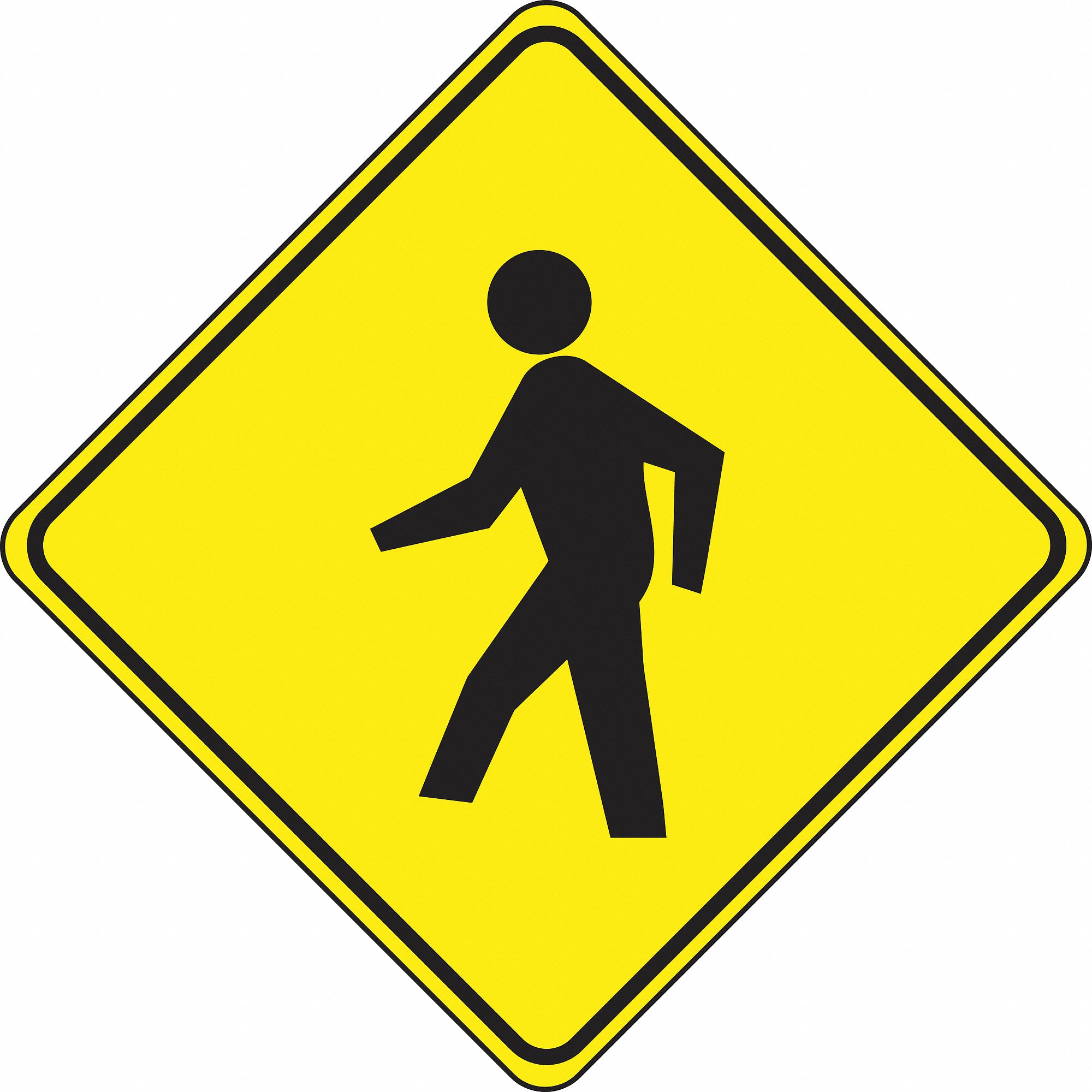 SLIP-GARD DIAMOND SHAPE FLOOR SIGN, NOT RETROREFLECTIVE, DIAMOND, VINYL