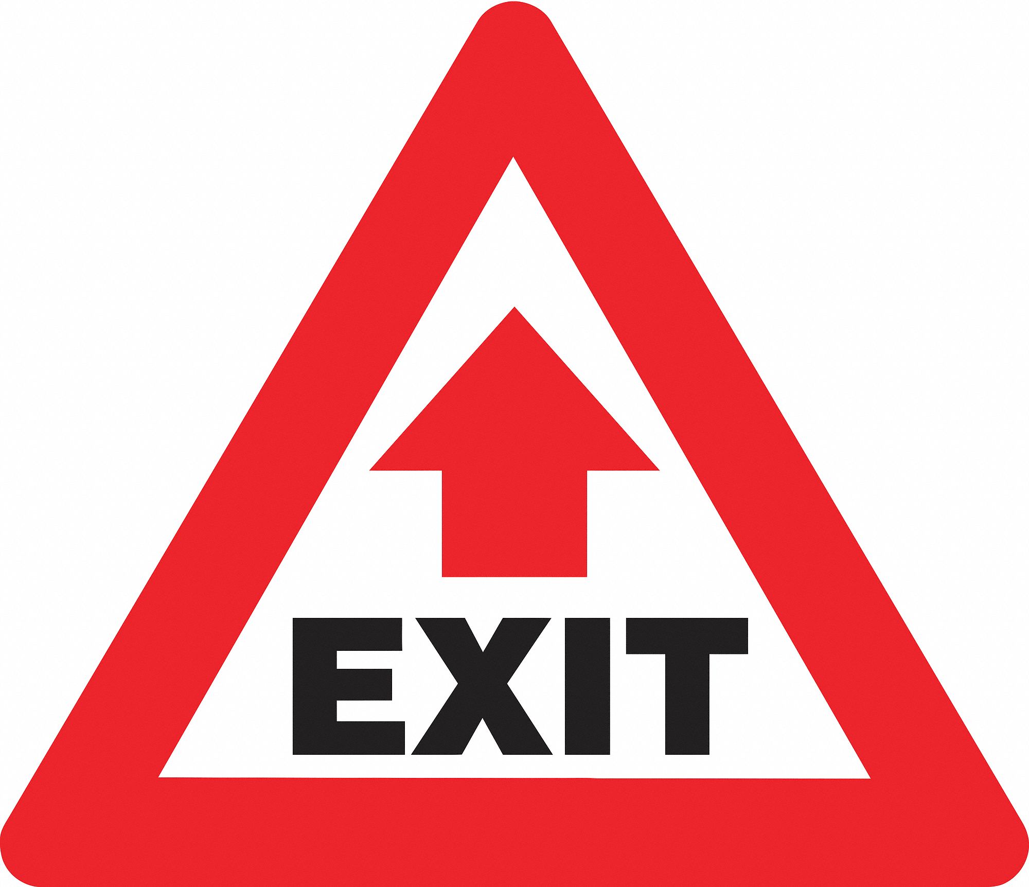 SLIP-GARD TRIANGLE SHAPE FLOOR SIGN, VINYL, 17 IN WIDTH, 15 IN HEIGHT, ARROW