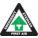 SLIP-GARD TRIANGLE SHAPE FLOOR SIGN, VINYL, 17 IN WIDTH, 15 IN HEIGHT, BLACK/GREEN, ADHESIVE FLOOR