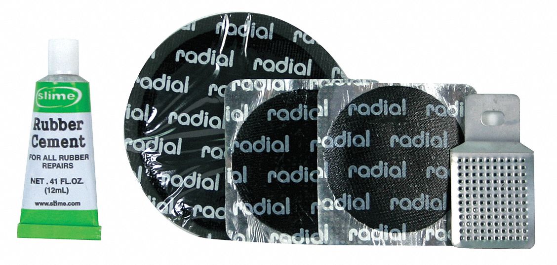 SLIME Tire Tube Patch Kit 0.41 fl oz Size, 5 Pieces 33M1372030A Grainger