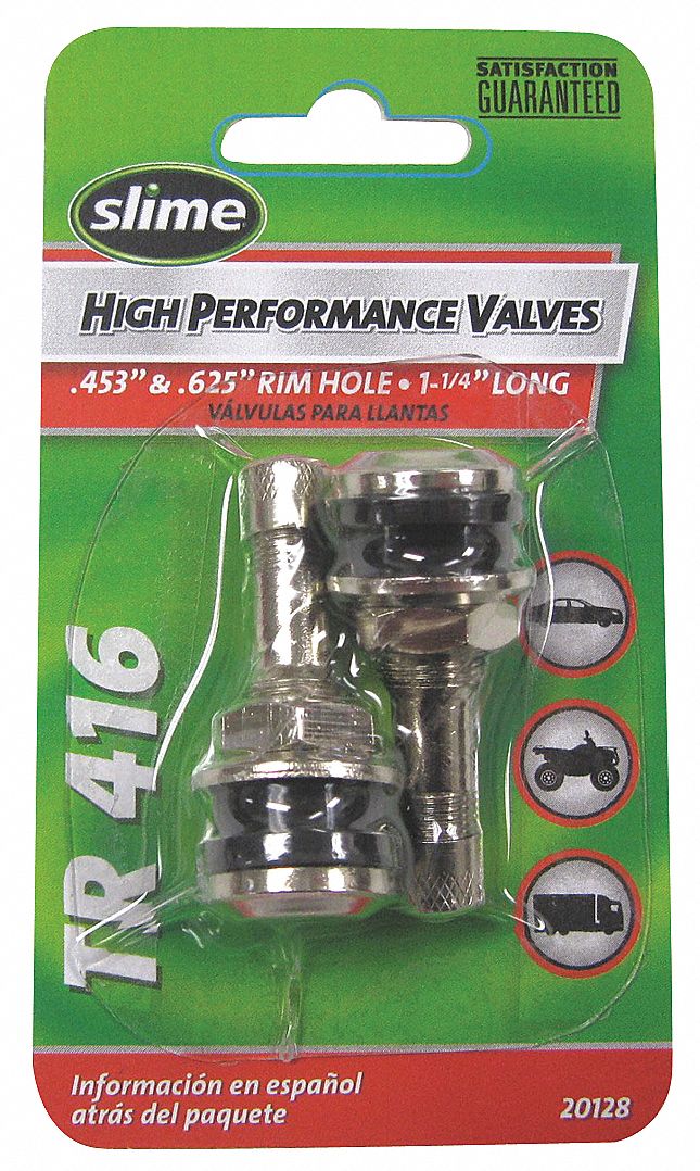 SLIME Tire Valve StemsTR416, 1 1/4" L 33M17720128 Grainger
