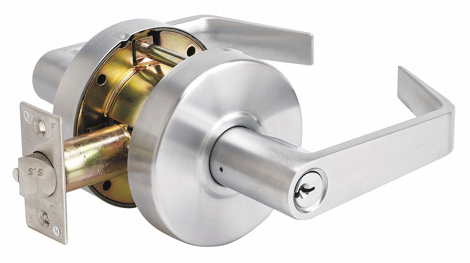 Master lock classroom lever locksets chrome door lockset 33m216