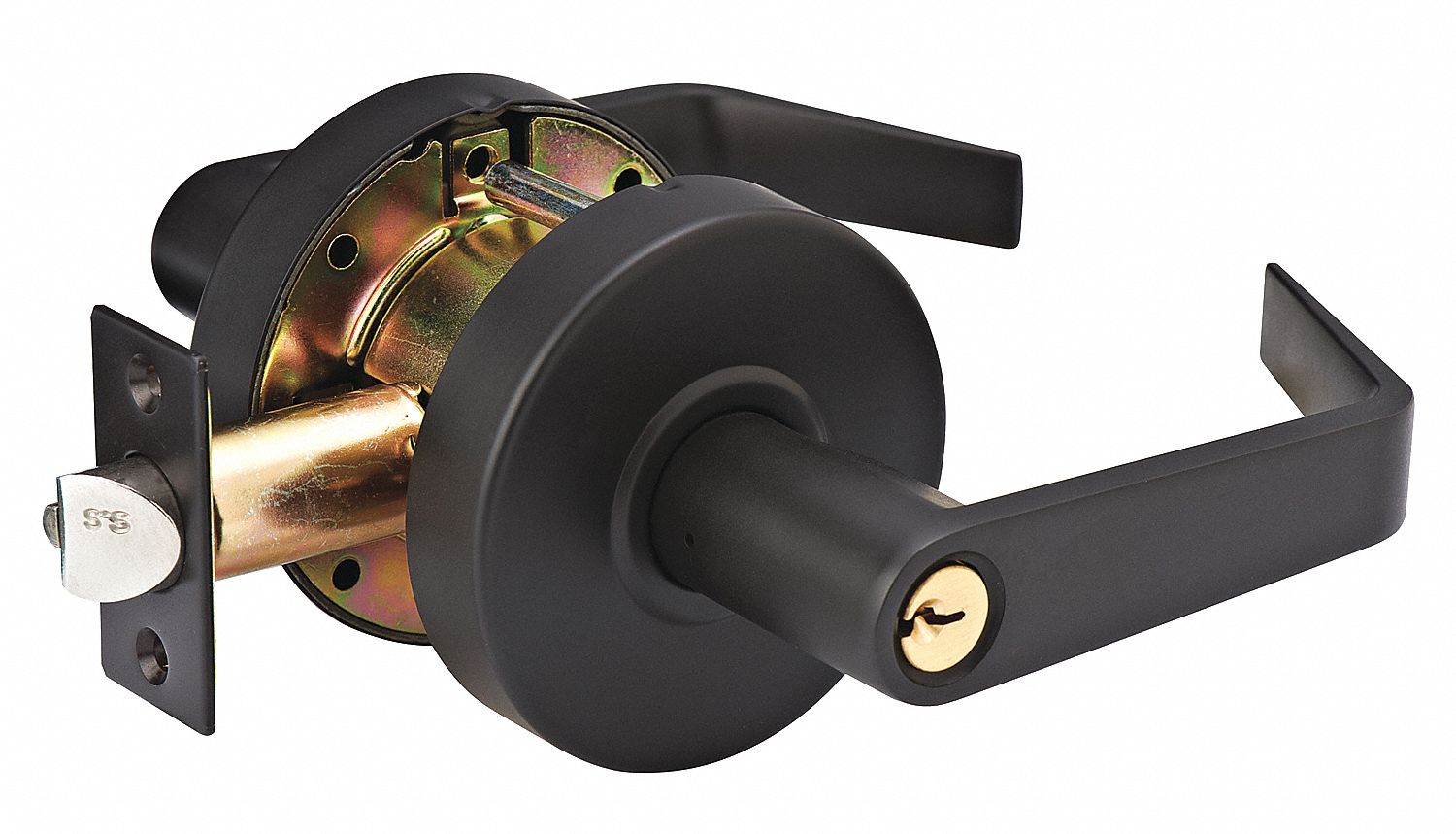 Door Lockset: Office Lever Locksets, Bronze