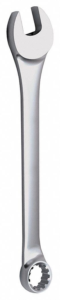 Combination Wrench: Alloy Steel, Chrome, 1/2 in Head Size, 6 7/8 in Overall Lg, Offset