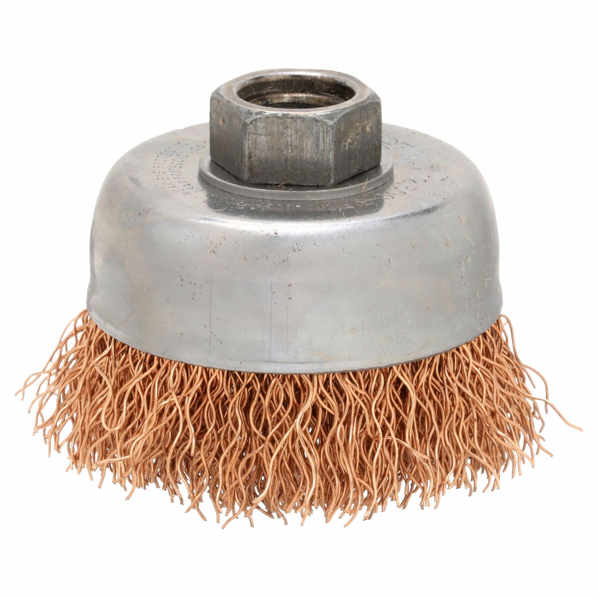 WEILER, Crimped Bronze, 3 in Dia, Cup Brush 33M61393809 Grainger